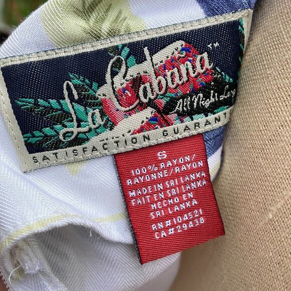 La Cabana Tropical Hawaiian Floral V-Neck Sleeveless Dress Women's Size Small - Picture 8 of 11